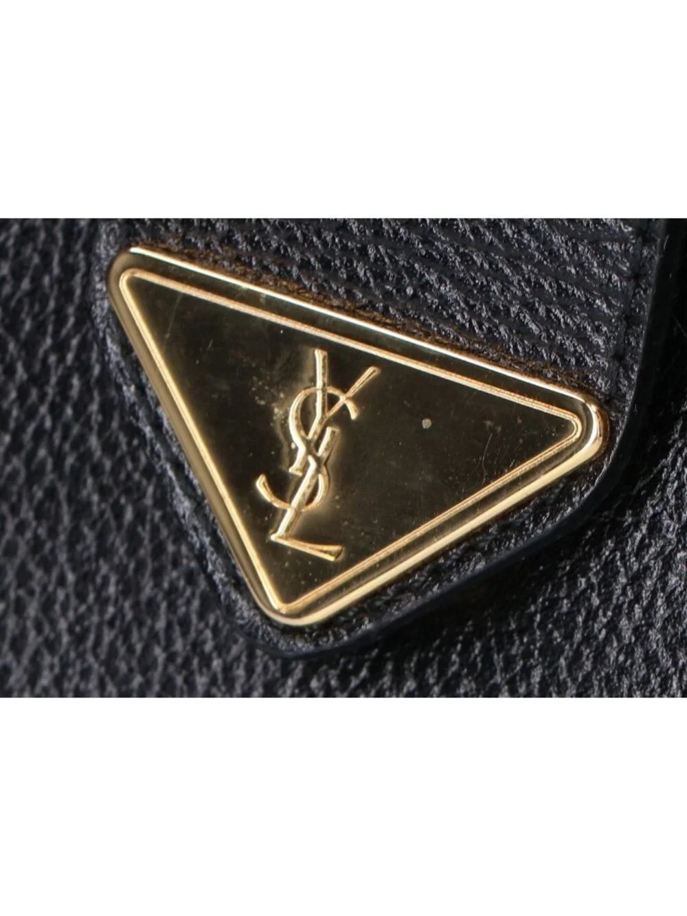 ★SOLD★ Saint Laurent Yves Vintage Logo Plate Leather Clutch - Picture 6 of 9